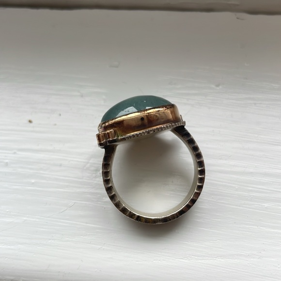 Jamie Joseph gemstone and diamond sterling/14K ring. Size 8 - Picture 3 of 7